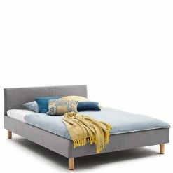 120x200 Oder 140x200 Stoffbett In Hellgrau - Sumatria -Valganios Sales 120x200 oder 140x200 stoffbett in hellgrau mit eiche beinen sumatria 02