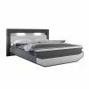 180x200 Design-Boxspringbett Mit LED Kopfteil - Poro