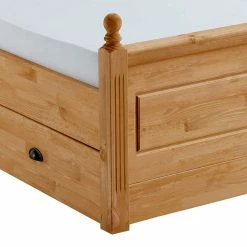 180x200 Landhaus Bett Mit Stauraum - Ulderan -Valganios Sales 180x200 landhaus bett mit stauraum aus kiefer massivholz ulderan 03