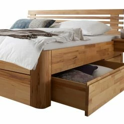 180x200 Schubkasten Bett Aus Massivholz - Jecana II -Valganios Sales 180x200 schubkasten bett aus massivholz kernbuche geoelt jecana ii 02