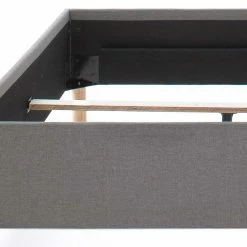 180x200 Stoffbett In Hellgrau - Vogotra -Valganios Sales 180x200 stoffbett in hellgrau mit holzbeinen in eiche vogotra 04