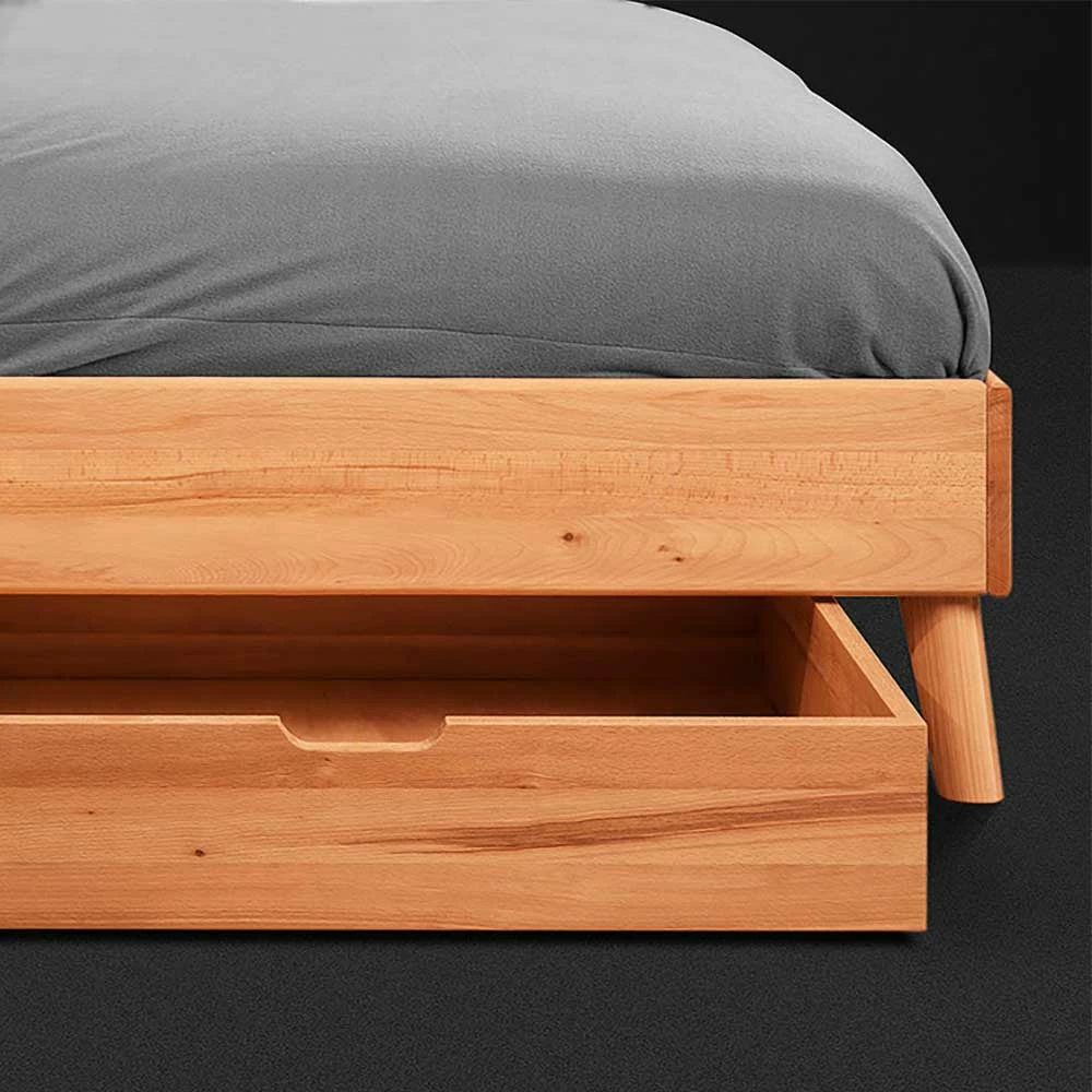 210cm langes Bett für Dachzimmer - Junola V 210cm Langes Bett Für Dachzimmer - Junola V -Valganios Sales 210cm langes bett fuer dachzimmer aus kernbuche inkl bettkaesten junola v 02