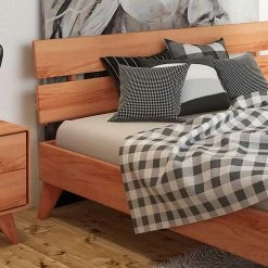 210cm Langes Doppelbett Gestell Aus Holz - Junola 7 210cm Langes Doppelbett Gestell Aus Holz - Junola -Valganios Sales 210cm langes doppelbett gestell aus holz kernbuche mit bettkaesten junola 05