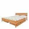 210cm Langes Doppelbett Gestell Aus Holz - Junola