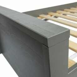 90x200 Holzbett In Grau Aus Kiefer - Firgetta -Valganios Sales 90x200 holzbett in grau aus kiefer optional mit bettkasten schublade firgetta 05