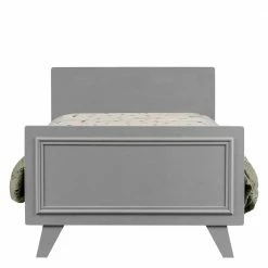 97x77x206 Landhaus Bett In Schlamm Grau - Vrenman -Valganios Sales 97x77x206 landhaus bett in schlamm grau aus kiefer mit kopf fussteil vrenman 03