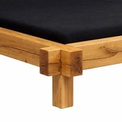 Balken Holzbett Ohnr Kopfteil Aus Wildeiche - Wale -Valganios Sales balken holzbett ohnr kopfteil aus wildeiche landhaus rustikal wale 03