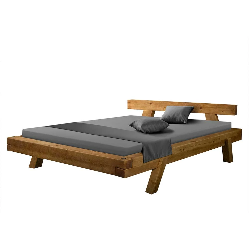 Balkenbett aus Massivholz in Eichefarben - Myrano Balkenbett Aus Massivholz In Eichefarben - Myrano -Valganios Sales balkenbett aus massivholz in eichefarben gebeizt 4 formate myrano f