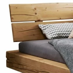 Balkenbett Mit Bügelfüßen Im Rustikalen Stil - Teresina 4 Balkenbett Mit Bügelfüßen Im Rustikalen Stil - Teresina -Valganios Sales balkenbett mit buegelfuessen im rustikalen stil aus fichte natur metall schwarz teresina 02