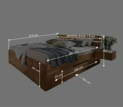 Bett Cranos Mit Bettkasten -Valganios Sales bett bettkasten wildeiche massivholz cranos be