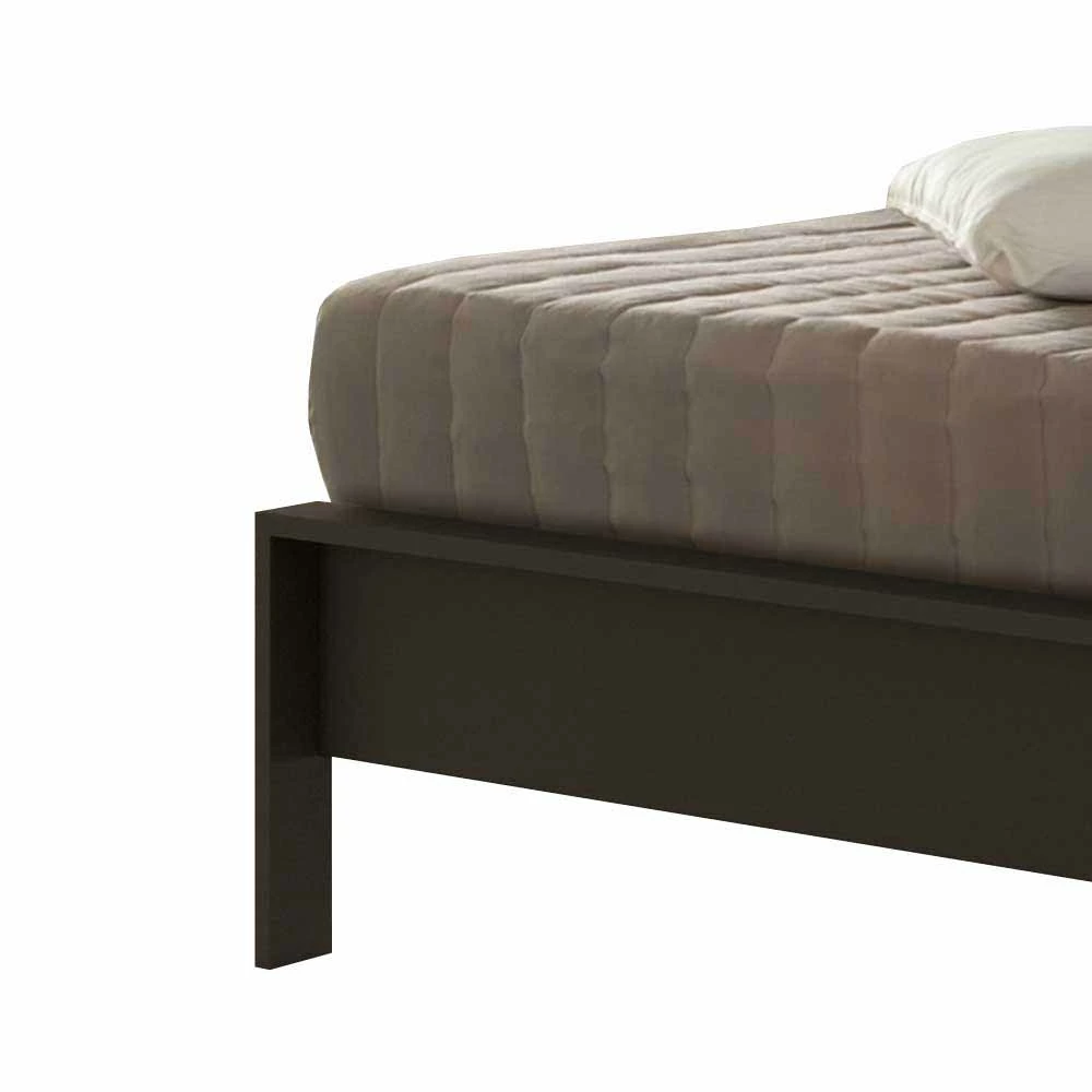 Bett Leah in Braun Grau Metall Bett Leah In Braun Grau Metall -Valganios Sales bett braun grau metall polsterkopfteil leah 02