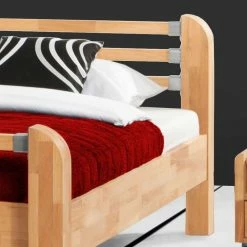 Bett Balys Aus Buche Massivholz -Valganios Sales bett buche massivholz modern balys html 02
