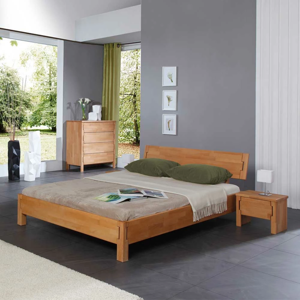 Bett Syrata Aus Buche Massivholz 4 Bett Syrata Aus Buche Massivholz – Bild 2