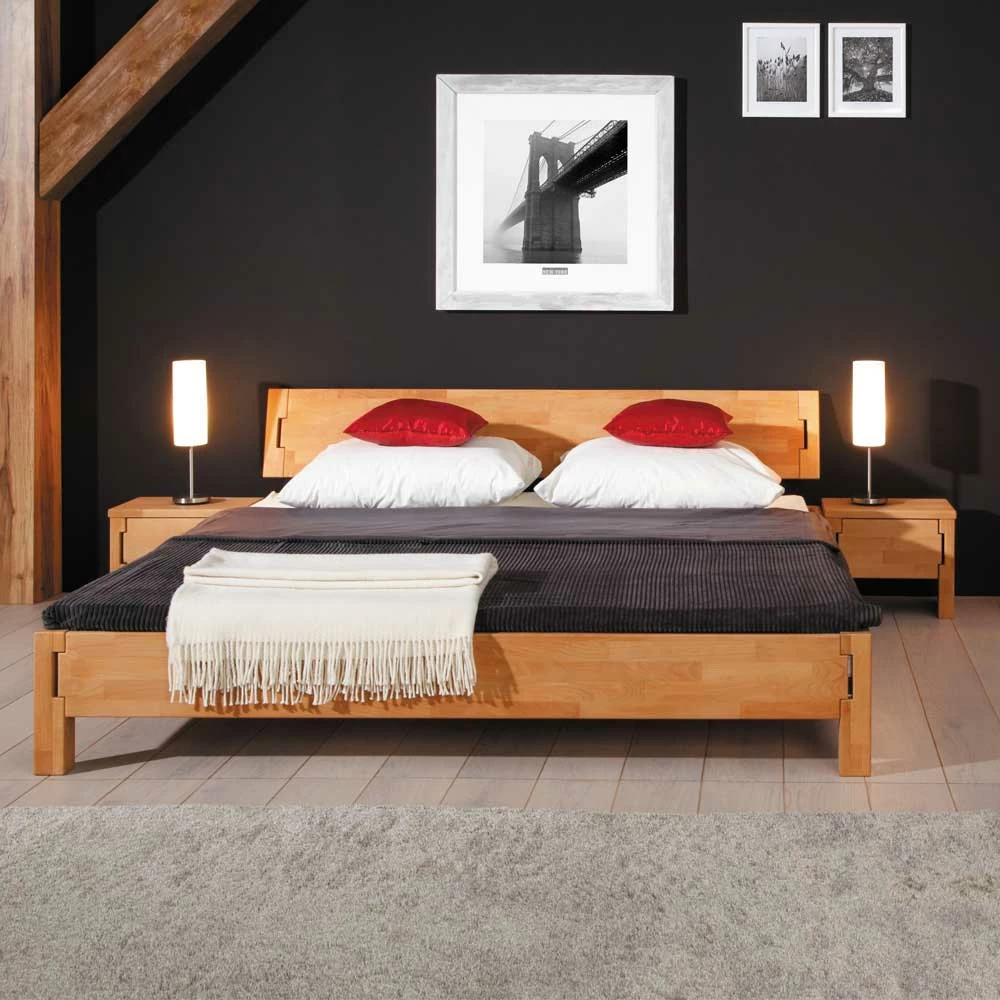 Bett Syrata Aus Buche Massivholz 5 Bett Syrata Aus Buche Massivholz – Bild 3