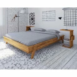 Bett In Übergröße Mit Nachttischen - Hardus (dreiteilig)