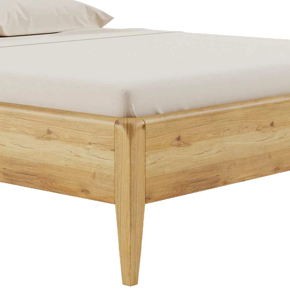 Bett in Wildeiche Natur & Schwarz - Atlas Bett In Wildeiche Natur & Schwarz - Atlas -Valganios Sales bett in wildeiche natur schwarz mit mittelsteg doppelbett atlas 03