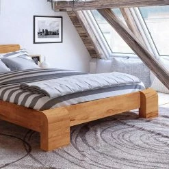 Bett Alcarizora Aus Kernbuche Massivholz -Valganios Sales bett kernbuche massivholz nachttischen alcarizora html 05