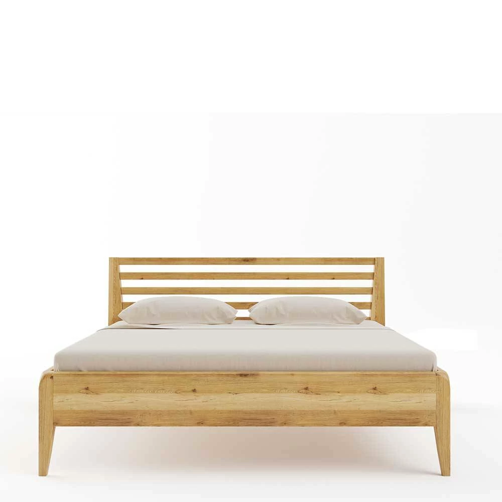Bett mit Sprossenkopfteil aus Wildeiche Massivholz - Azzura Bett Mit Sprossenkopfteil Aus Wildeiche Massivholz - Azzura -Valganios Sales bett mit sprossenkopfteil aus wildeiche massivholz geschliffen geoelt azzura 01