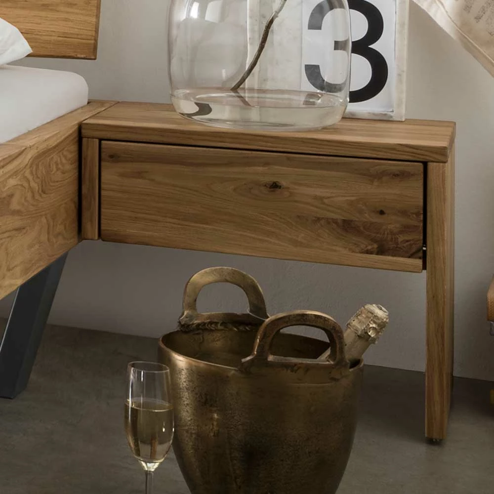 Bett & Nachtkommoden aus Wildeiche - Aryvano (dreiteilig) Bett & Nachtkommoden Aus Wildeiche - Aryvano (dreiteilig) -Valganios Sales bett nachtkommoden aus wildeiche in topp qualitaet aryvano 04