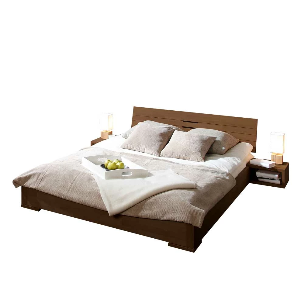 Bett Mircao in Nussbaumfarben Bett Mircao In Nussbaumfarben -Valganios Sales bett nussbaumfarben buche massiv mircao f