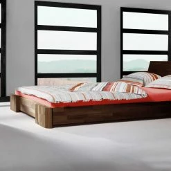 Bett Tunar In Nussbaumfarben Lackiert 4 Bett Tunar In Nussbaumfarben Lackiert -Valganios Sales bett nussbaumfarben lackiert buche massivholz tunar html 02