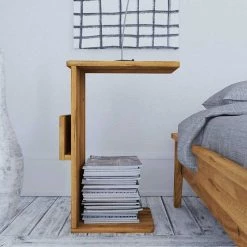 Bett Ohne Kopfteil & Nachttische - Hardus (dreiteilig) -Valganios Sales bett ohne kopfteil nachttische aus wildeiche massivholz retro hardus 08