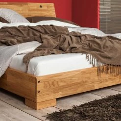 Bett Brezona Aus Wildeiche Massivholz -Valganios Sales bett wildeiche massivholz modern brezona html 05