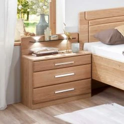 Bettanlage Mit LED Beleuchtung - Sendician (dreiteilig) 6 Bettanlage Mit LED Beleuchtung - Sendician (dreiteilig) -Valganios Sales bettanlage mit led beleuchtung aus eiche massivholz sendician 05