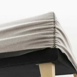 Bettgestell Ohne Kopfteil Mit Unterfederung - Tzunara -Valganios Sales bettgestell ohne kopfteil mit unterfederung bezug in beige buche beine tzunara 04