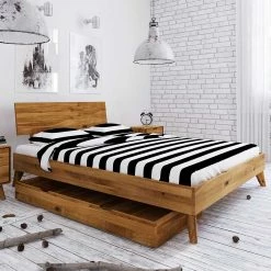 Bettkasten Einzelbett Aus Wildeiche Holz - Eavy II -Valganios Sales bettkasten einzelbett aus wildeiche holz in vier groessen im shop eavy ii 02