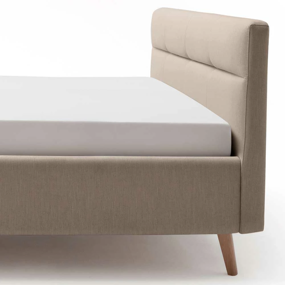 Bettkasten Polsterbett in Beige & Eiche - Stroy Bettkasten Polsterbett In Beige & Eiche - Stroy -Valganios Sales bettkasten polsterbett in beige eiche 160x200 oder 180x200 stroy 05