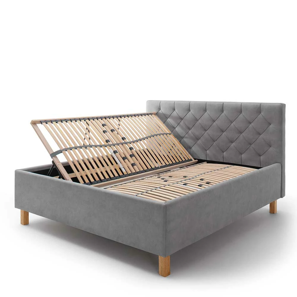 Bettkasten Polsterbett zB in 160x200 cm - Onita Bettkasten Polsterbett ZB In 160x200 Cm - Onita -Valganios Sales bettkasten polsterbett zb in 160x200 cm in hellgrau eiche onita 03