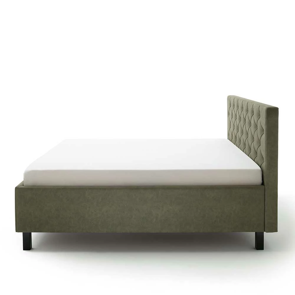 Bettkasten Stoffbett in 160 oder 180 Breite - Giolia Bettkasten Stoffbett In 160 Oder 180 Breite - Giolia -Valganios Sales bettkasten stoffbett in 160 oder 180 breite aus microfaser oliv holz schwarz giolia 03