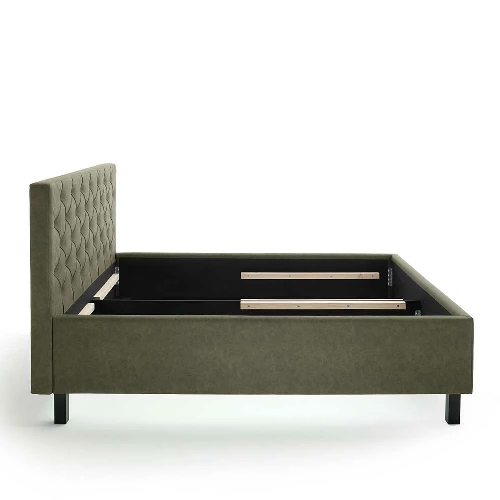 Bettkasten Stoffbett in 160 oder 180 Breite - Giolia Bettkasten Stoffbett In 160 Oder 180 Breite - Giolia -Valganios Sales bettkasten stoffbett in 160 oder 180 breite aus microfaser oliv holz schwarz giolia 04