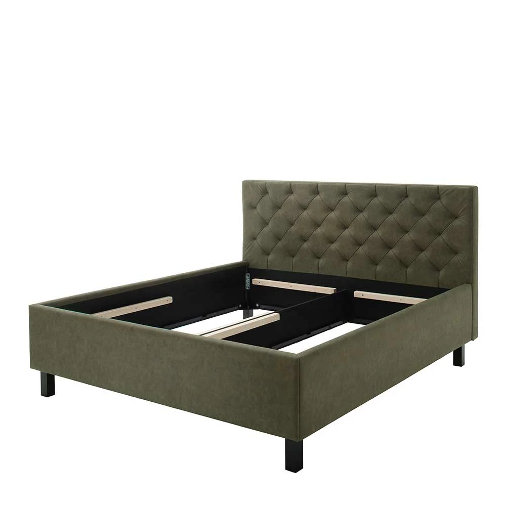 Bettkasten Stoffbett in 160 oder 180 Breite - Giolia Bettkasten Stoffbett In 160 Oder 180 Breite - Giolia -Valganios Sales bettkasten stoffbett in 160 oder 180 breite aus microfaser oliv holz schwarz giolia f