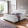 Boxspring Bett Alanie Mit Taschenfederkern Matratze 2 Boxspring Bett Alanie Mit Taschenfederkern Matratze -Valganios Sales boxspring bett taschenfederkern matratze weiss alanie 01