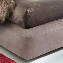 Boxspring-Doppelbett Mit Blumen Stoff-Kopfteil - Arendal -Valganios Sales boxspring doppelbett mit blumen stoff kopfteil stoff box in beige arendal 03