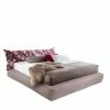 Boxspring-Doppelbett Mit Blumen Stoff-Kopfteil - Arendal 2 Boxspring-Doppelbett Mit Blumen Stoff-Kopfteil - Arendal -Valganios Sales boxspring doppelbett mit blumen stoff kopfteil stoff box in beige arendal f