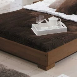 Buche Bett Halfa In Nussbaumfarben -Valganios Sales buche bett nussbaumfarben massiv halfa html 03