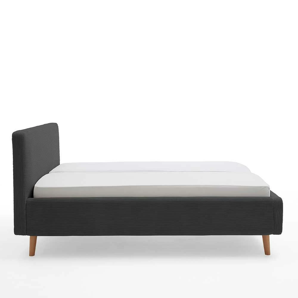 Cord Polsterbett in Anthrazit - Luisa Cord Polsterbett In Anthrazit - Luisa -Valganios Sales cord polsterbett in anthrazit mit bettbeinen aus eiche massiv luisa 05