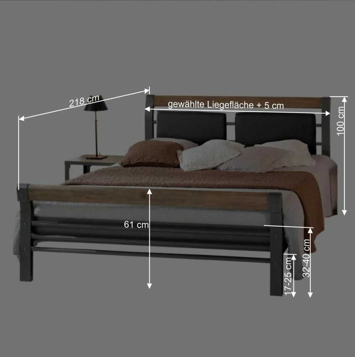 Design Eisenbett mit Eiche Massivholz - Cramos Design Eisenbett Mit Eiche Massivholz - Cramos -Valganios Sales design eisenbett mit eiche massivholz kunstleder als doppelbett cramos be