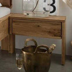 Design Holzbett & Nachtkonsolen - Aryvano (dreiteilig) 5 Design Holzbett & Nachtkonsolen - Aryvano (dreiteilig) -Valganios Sales design holzbett nachtkonsolen aus wildeiche aryvano 04