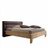 Designbett Aus Eiche Natur Mit Kopfteil - Joanthan -Valganios Sales designbett aus eiche natur mit kopfteil stoff in dunkelbraun joanthan f