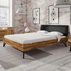 Designbett Aus Wildeiche Natur & Stahl Schwarz - Mandirov -Valganios Sales designbett aus wildeiche natur stahl schwarz in ueberlaenge 210 4 breiten mandirov 03