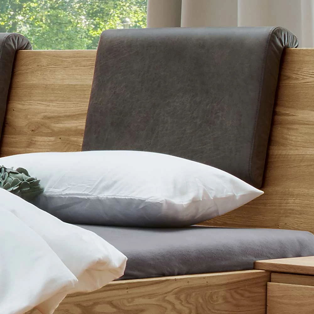 Designbett & Hänge-Nachttische - Aryvano (dreiteilig) Designbett & Hänge-Nachttische - Aryvano (dreiteilig) -Valganios Sales designbett haenge nachttische aus wildeiche massivholz aryvano 03