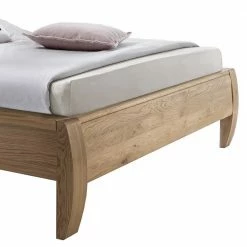 Designbett Mit Polsterkopfteil Braun Manarola & Eiche Teilmassiv -Valganios Sales designbett mit polsterkopfteil braun eiche teilmassiv manarola 03