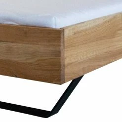 Designbett Mit Polsterkopfteil & Holzrahmen - Vagenta 5 Designbett Mit Polsterkopfteil & Holzrahmen - Vagenta -Valganios Sales designbett mit polsterkopfteil holzrahmen wildeiche auf metallkufen vagenta 03