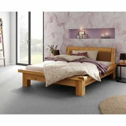 Designer Bettgestell Aus Massivholz Wildeiche - Sionna