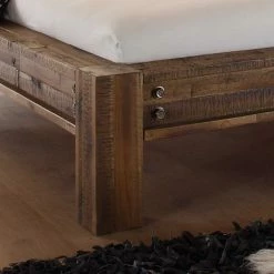 Designerbett Locester In Braun -Valganios Sales designerbett braun akazie massivholz locester 03