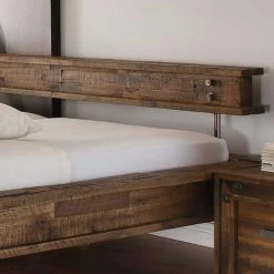 Designerbett Locester In Braun -Valganios Sales designerbett braun akazie massivholz locester 05